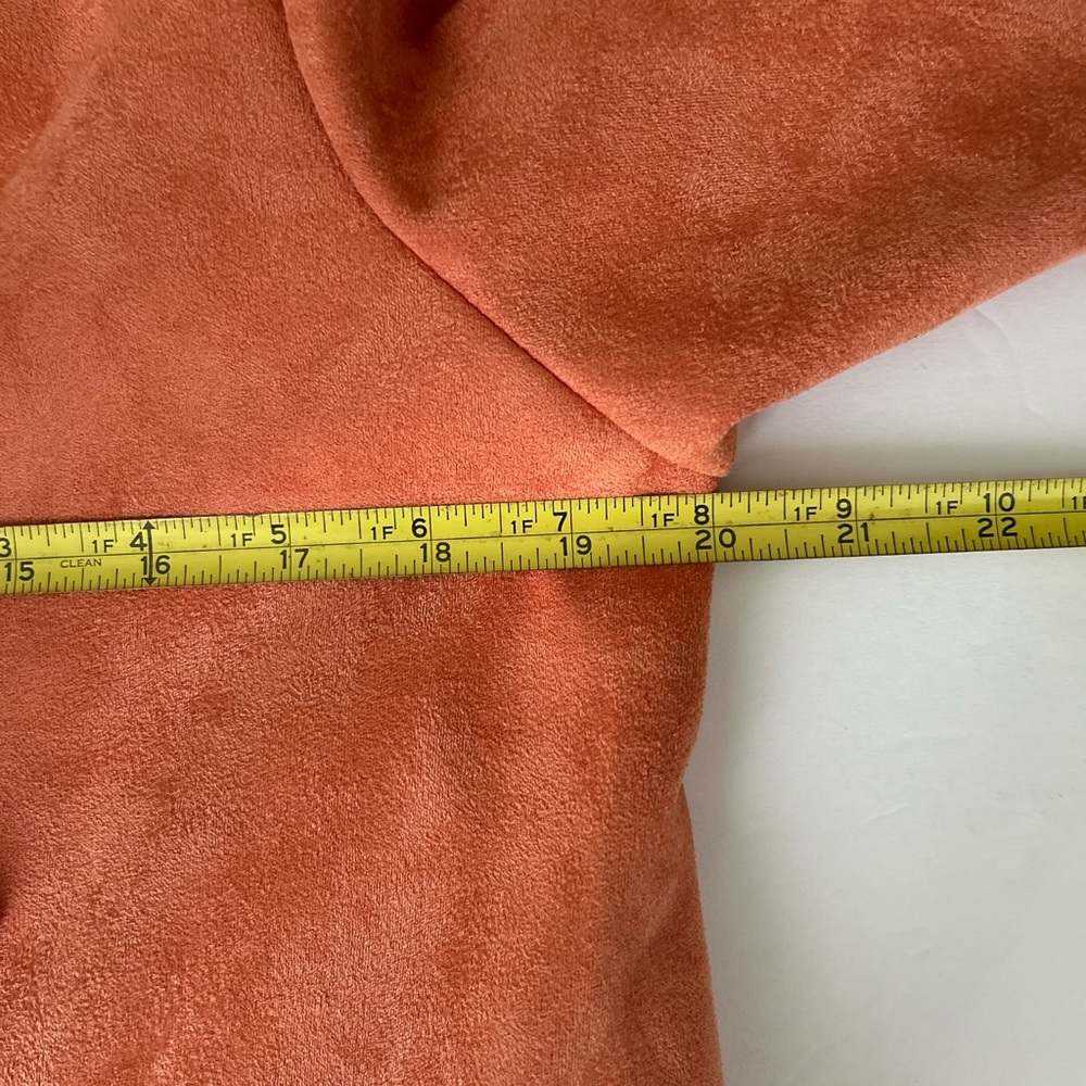 Marc New York Oversized Faux Suede Salmon Tan Women Coat Jacket Pockets Size M - Picture 13 of 13